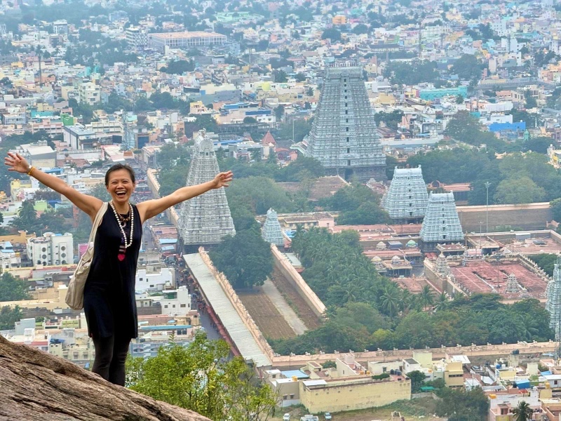 View over Tiruvannamalai and the Arunachalesvara Temple