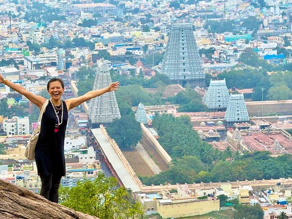 View over Tiruvannamalai and the Arunachalesvara Temple