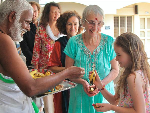 Pooja at Ramana Ashram