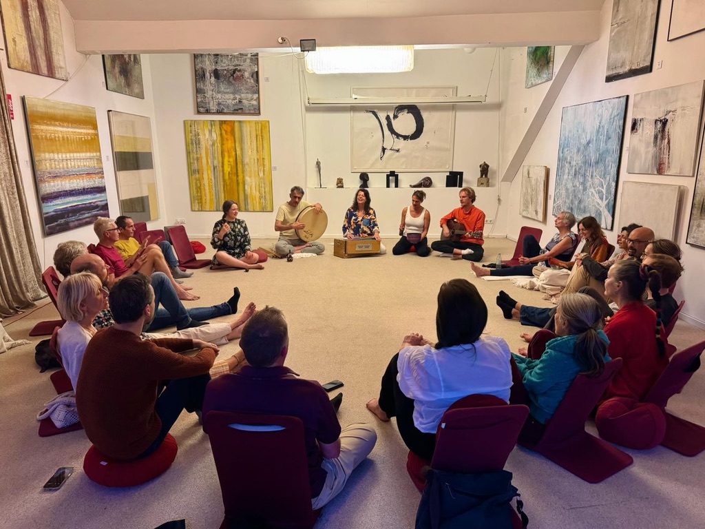 Community circle at Open Sky House