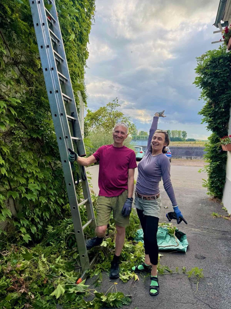 Garden work at Open Sky House